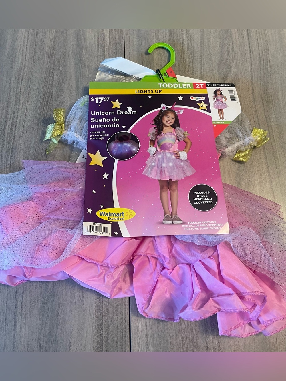 Disguise Unicorn Dream Light-Up Costume 2T NWT